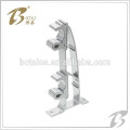 decor single or double aluminum curtain rod bracket